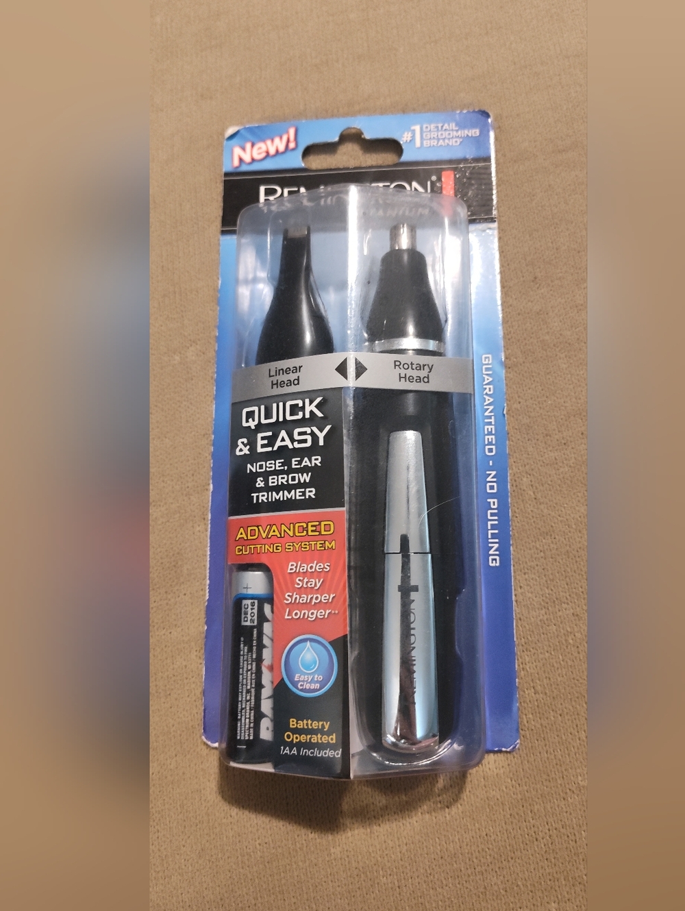 NWT!! Remington Quick & Easy Nose Ear Brow Trimmer - Black/Silver